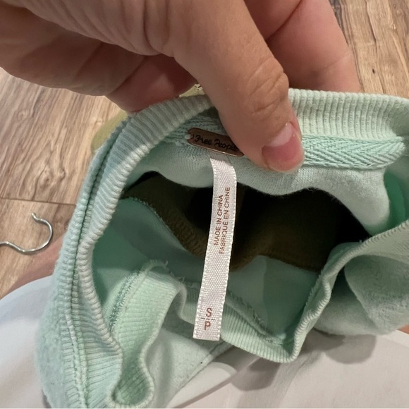 Free People Jordan Color Block Pullover Sweatshirt Fleece Top - Picture 10 of 11